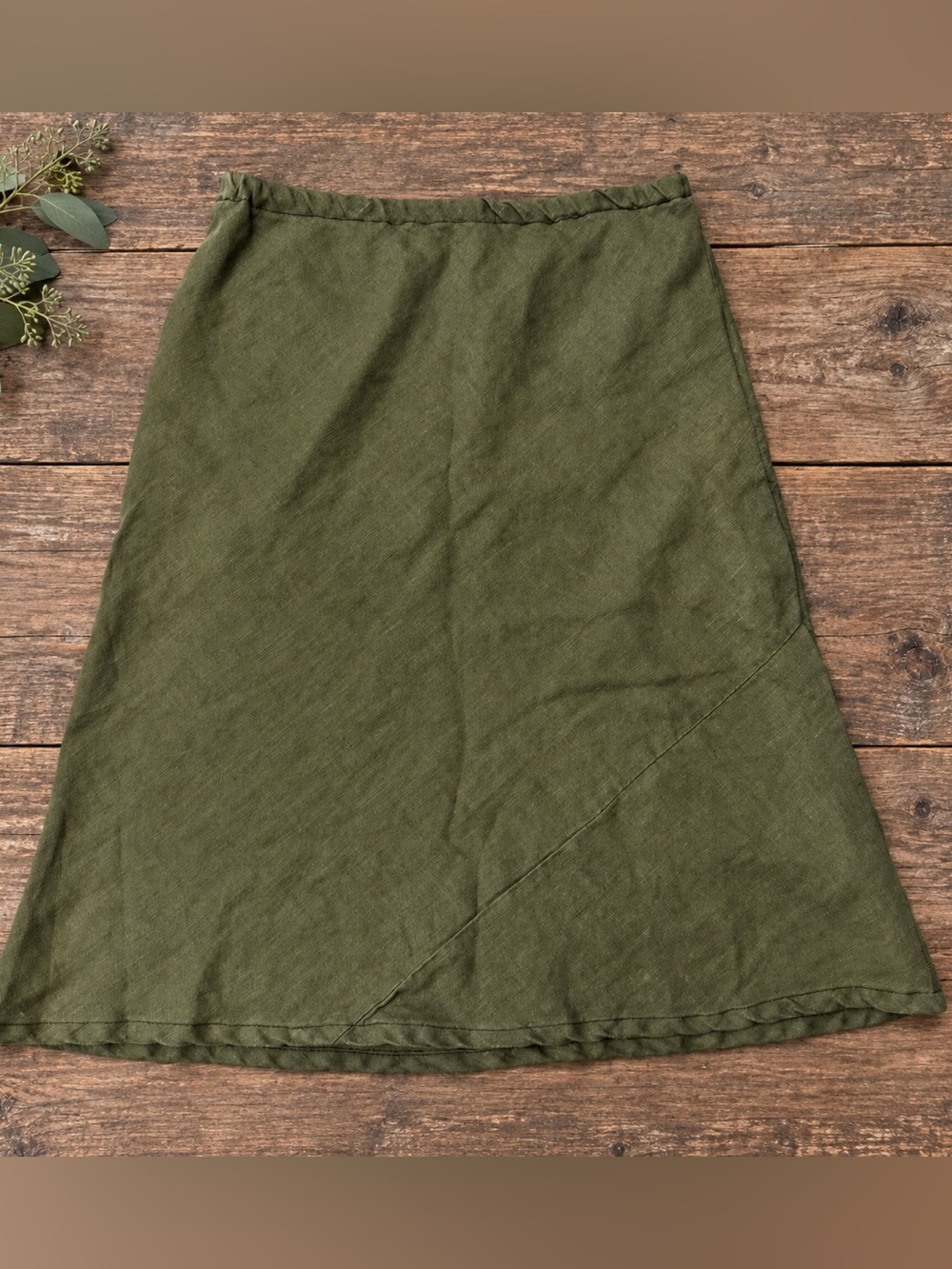 Xylem Clothing Company Olive Green A-Line Skirt Size Small